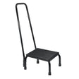 Step Stool with Handrail McKesson 1 Step Powder Coated Steel Frame 8-3/4 Inch Step Height