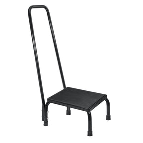 Step Stool with Handrail McKesson 1 Step Powder Coated Steel Frame 8-3/4 Inch Step Height