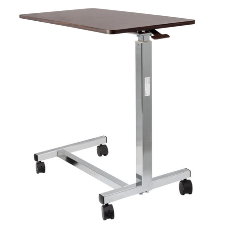 McKesson Overbed Table Non-Tilt Top, Spring Assisted Lift, 28.25" to 43.25" Height Range
