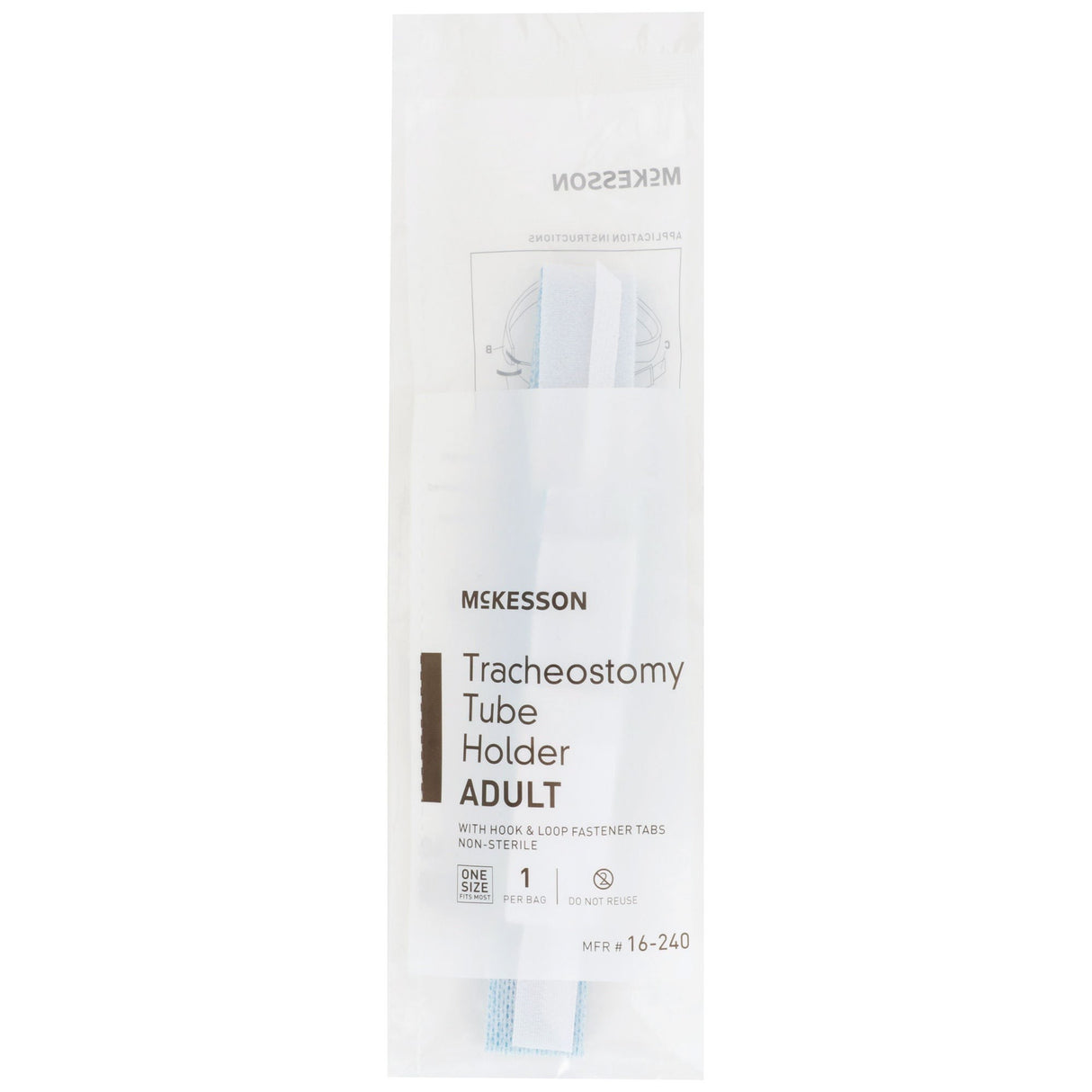 McKesson Tracheostomy Tube Holder, One Size Fits Most, 10 Count