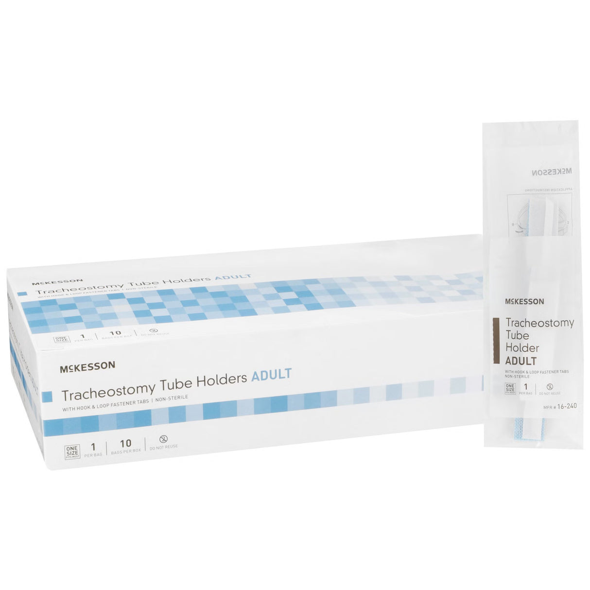 McKesson Tracheostomy Tube Holder, One Size Fits Most, 10 Count