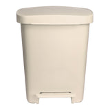 McKesson Waste Can, Step-On Pedal, Plastic, Rectangular, 32 Quart / 8 gal, 14.37 D x 15.16 W x 18.9 H Inch - LL Medico