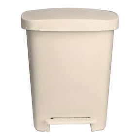 McKesson Waste Can, Step-On Pedal, Plastic, Rectangular, 32 Quart / 8 gal, 14.37 D x 15.16 W x 18.9 H Inch - LL Medico