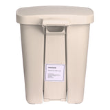 McKesson Waste Can, Step-On Pedal, Plastic, Rectangular, 32 Quart / 8 gal, 14.37 D x 15.16 W x 18.9 H Inch - LL Medico
