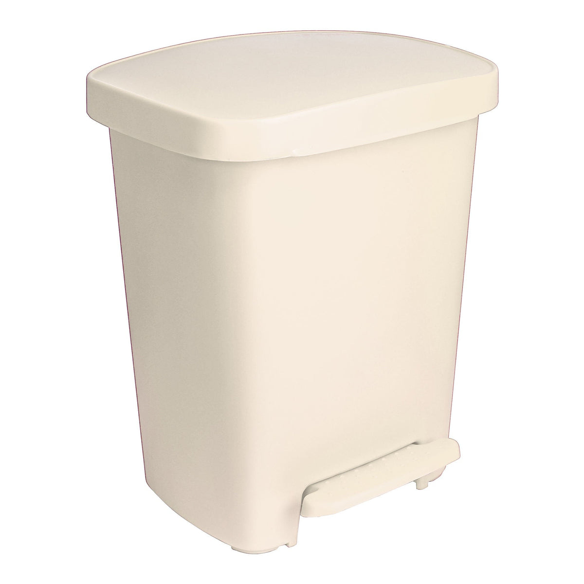 McKesson Waste Can, Step-On Pedal, Plastic, Rectangular, 32 Quart / 8 gal, 14.37 D x 15.16 W x 18.9 H Inch - LL Medico