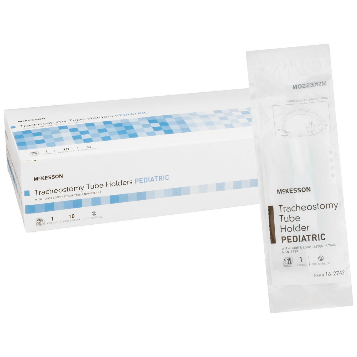 McKesson Tracheostomy Tube Holder, Pediatric, 0.75" x 9"