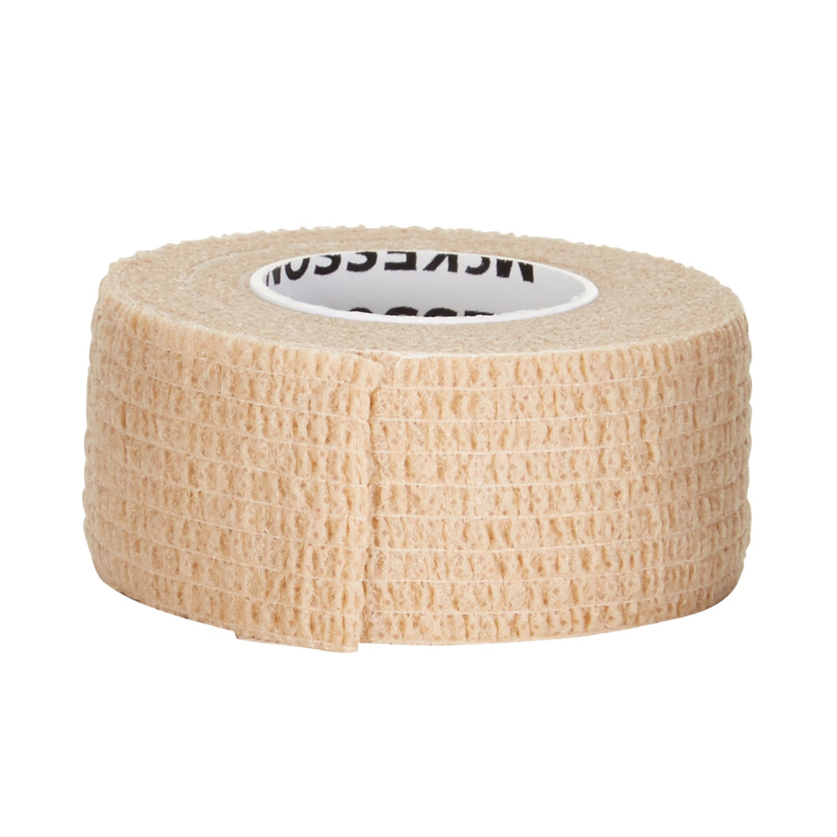 McKesson Cohesive Bandage, Self-Adherent Closure, Tan, Elastic, Non-Sterile, Standard Compression, Contains Latex, 5 Yard Length - LL Medico