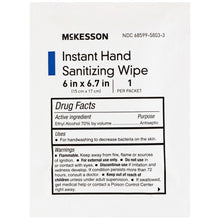 McKesson Instant Hand Sanitizing Wipes, 6" x 6.7" - 16-3500 - LL Medico