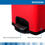 McKesson Step-On Trash Can, Square, Metal - LL Medico