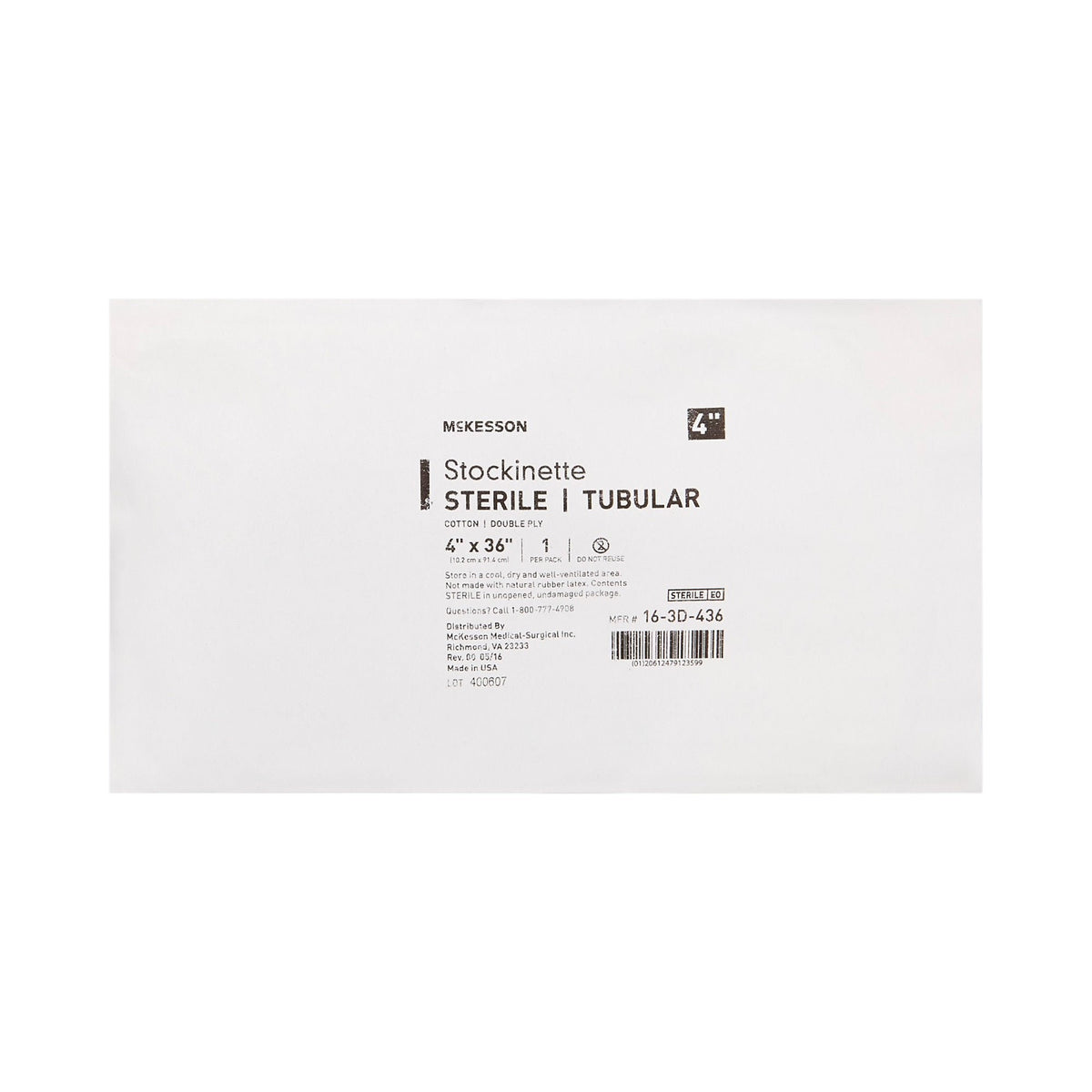 McKesson Tubular Stockinette, Sterile, 2-Ply, Beige Cotton - LL Medico