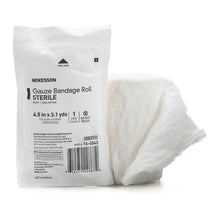 McKesson Sterile Fluff Bandage Roll, 4-1/2 Inch x 3-1/10 Yard, Eight-Ply