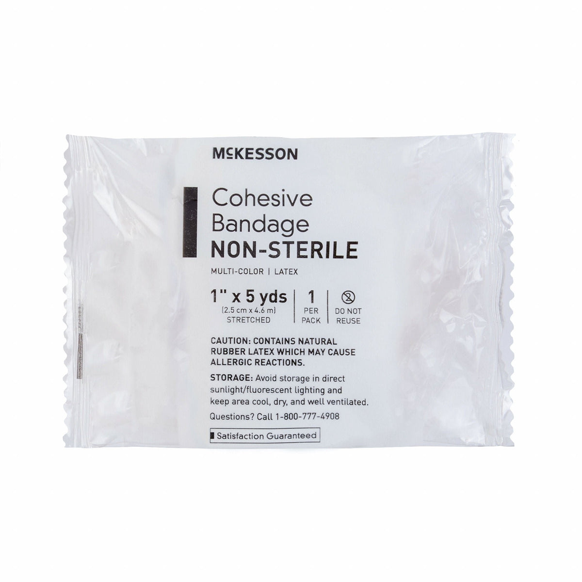 McKesson Cohesive Bandage, Self-Adherent Closure, Elastic, Nonsterile, Standard Compression, Purple - Pink - Green - Light Blue - Royal Blue - Red, Contains Latex - LL Medico