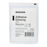 McKesson Adhesive Dressing, Non-Adherent, White, Cotton / Polyester, Sterile, 3 x 4" - 16-4273 - LL Medico