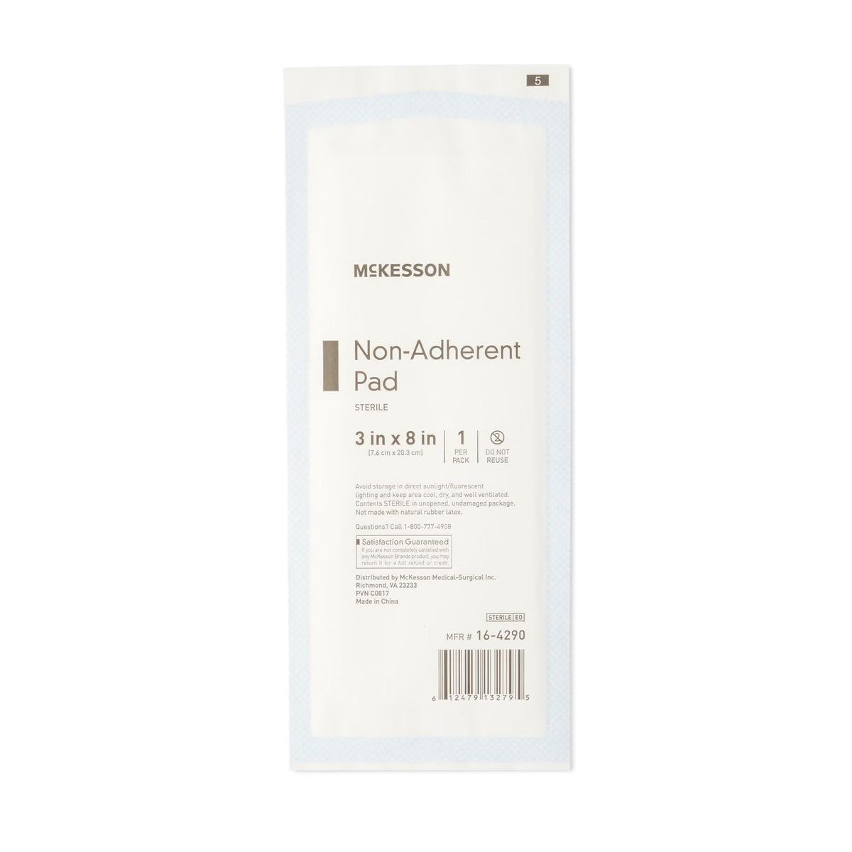 McKesson Non-Adherent Pads Sterile, 3 in x 8 in - 16-4290 - LL Medico