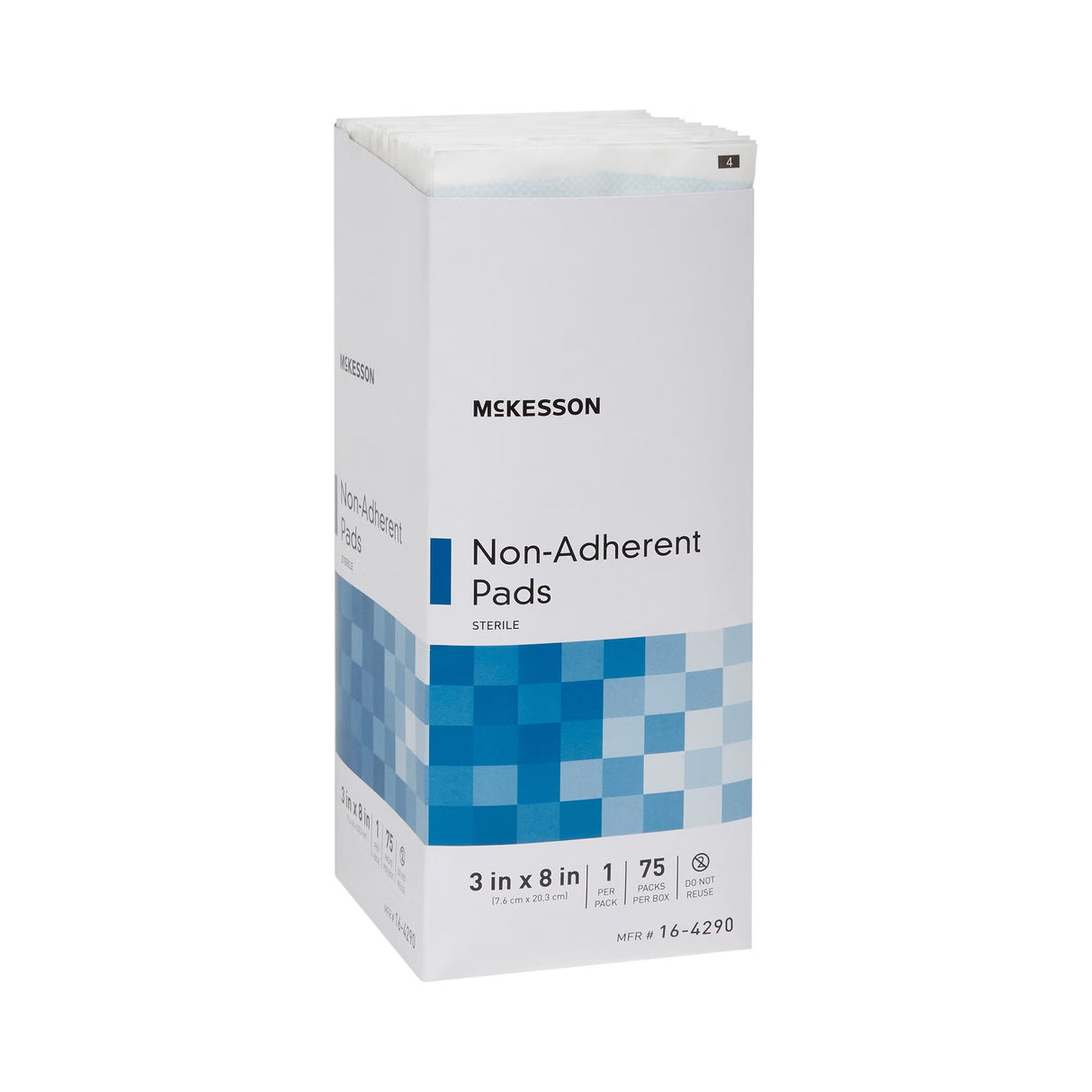 McKesson Non-Adherent Pads Sterile, 3 in x 8 in - 16-4290 - LL Medico