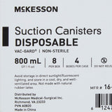 McKesson Suction Canister, Pour Lid, 800 mL
