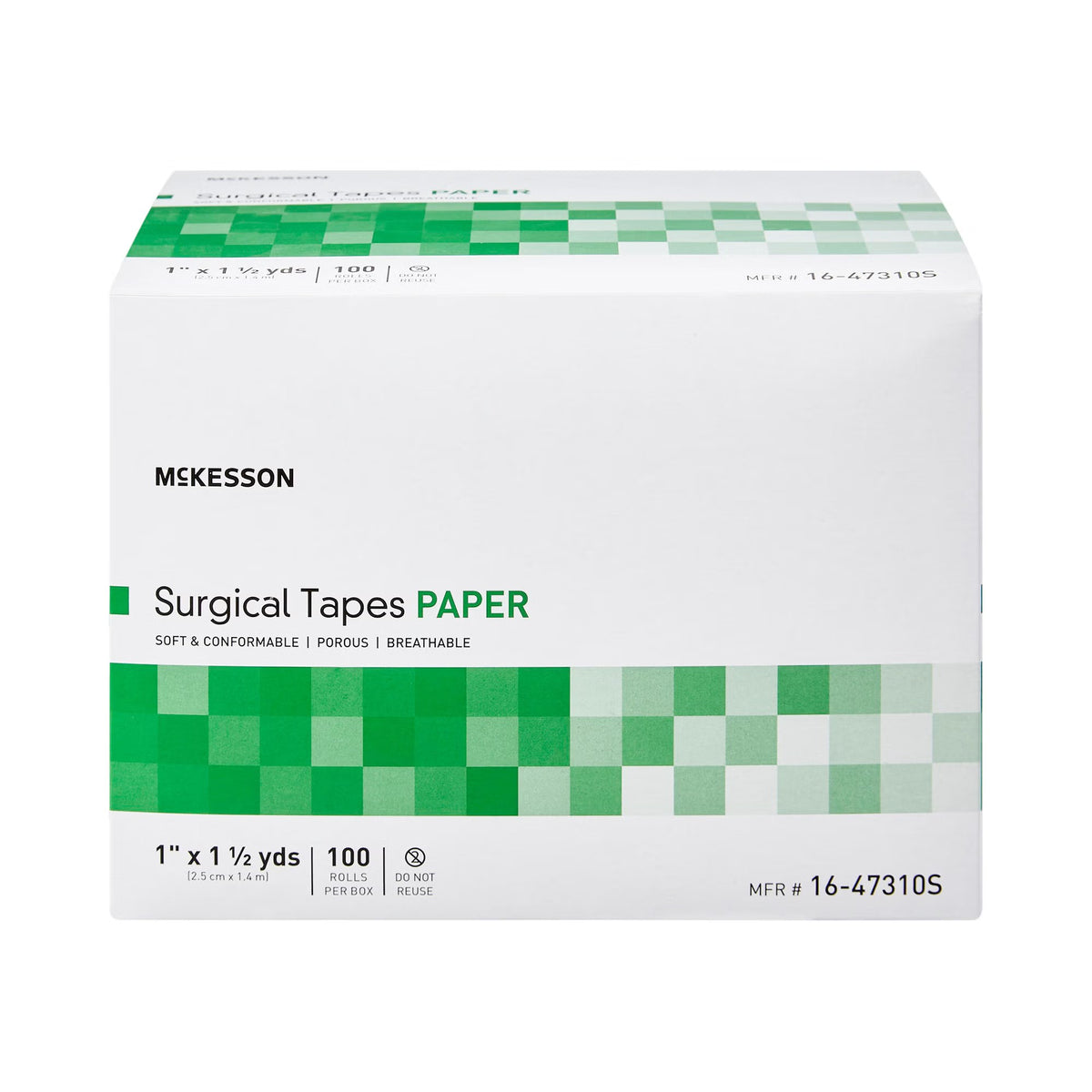 McKesson Medical Tape, Paper, White, Non-Sterile, 1" x 1.5 Yard - 16-47310S - LL Medico