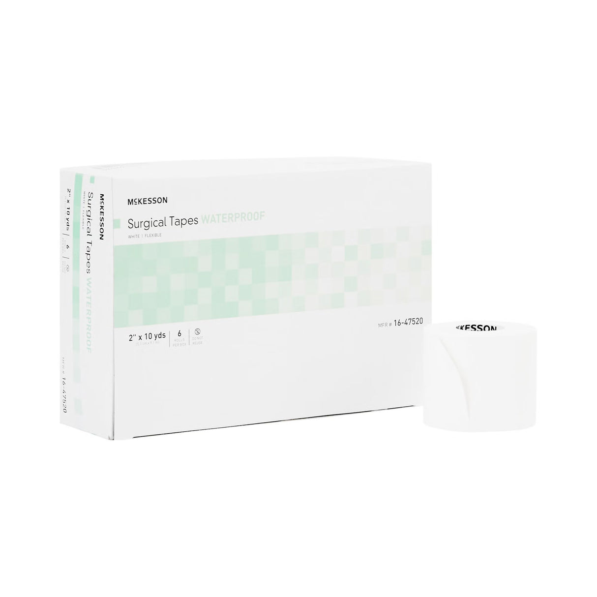 McKesson Adhesive Medical Tape, 2 Inch x 10 Yard, White