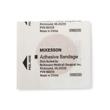 McKesson Adhesive Spot Bandage, Round, Plastic, Tan, Sterile, 1" Diameter - 16-4822 - LL Medico