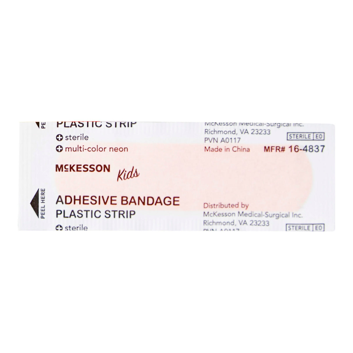 McKesson Kids Neon Adhesive Strip, 3/4 x 3 Inch