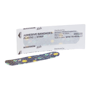 McKesson Kids Kid Design (Assorted Prints) Adhesive Strip, 3/4 x 3 Inch