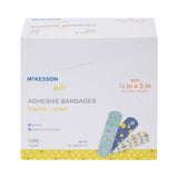 McKesson Kids Kid Design (Assorted Prints) Adhesive Strip, 3/4 x 3 Inch