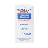 McKesson Triangular Bandage, Arm Sling with Safety Pin, Muslin, Natural, One Size Fits Most, 40 x 40 x 56" - 16-5081 - LL Medico