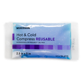 McKesson Cold and Hot Compress Pack, Reusable, Gel, 2.5" x 5" - 16-6115 - LL Medico