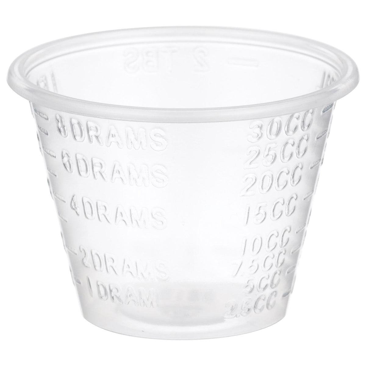 McKesson Graduated Medicine Cup, 1 oz, Clear, Disposable - 16-9505 - LL Medico