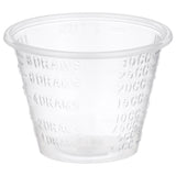 McKesson Graduated Medicine Cup, 1 oz, Clear, Disposable - 16-9505 - LL Medico