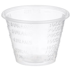 McKesson Graduated Medicine Cup, 1 oz, Clear, Disposable - 16-9505 - LL Medico