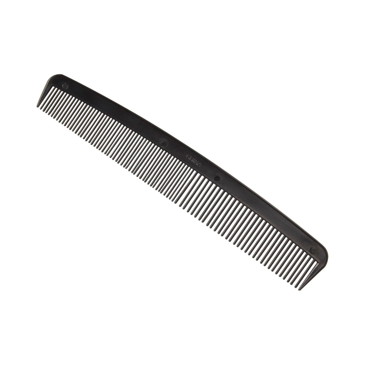 McKesson Black Plastic Hair Comb, 7"