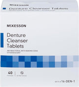McKesson Denture Cleanser Tablets, Antibacterial with Baking Soda, 40 Count