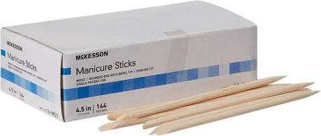 McKesson Manicure Sticks, Wood, 4.5"