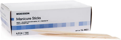 McKesson Manicure Sticks, Wood, 4.5"