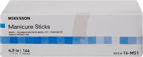 McKesson Manicure Sticks, Wood, 4.5"