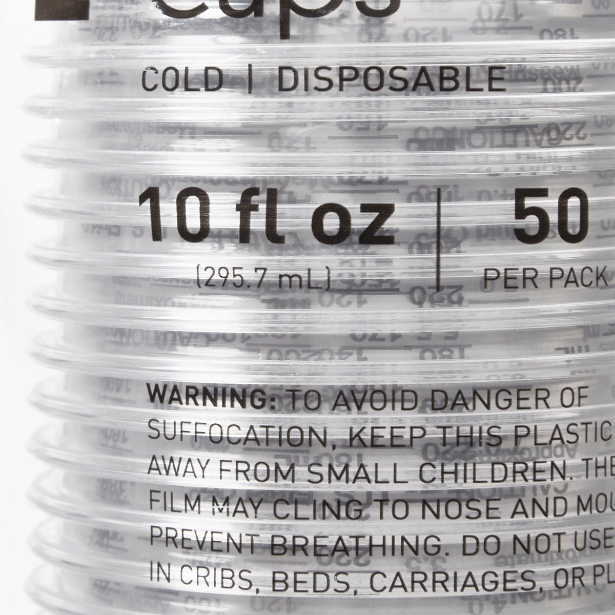 McKesson Graduated Drinking Cup, 10 oz, Polyethylene, Clear, Disposable - 16-PDC10G - LL Medico