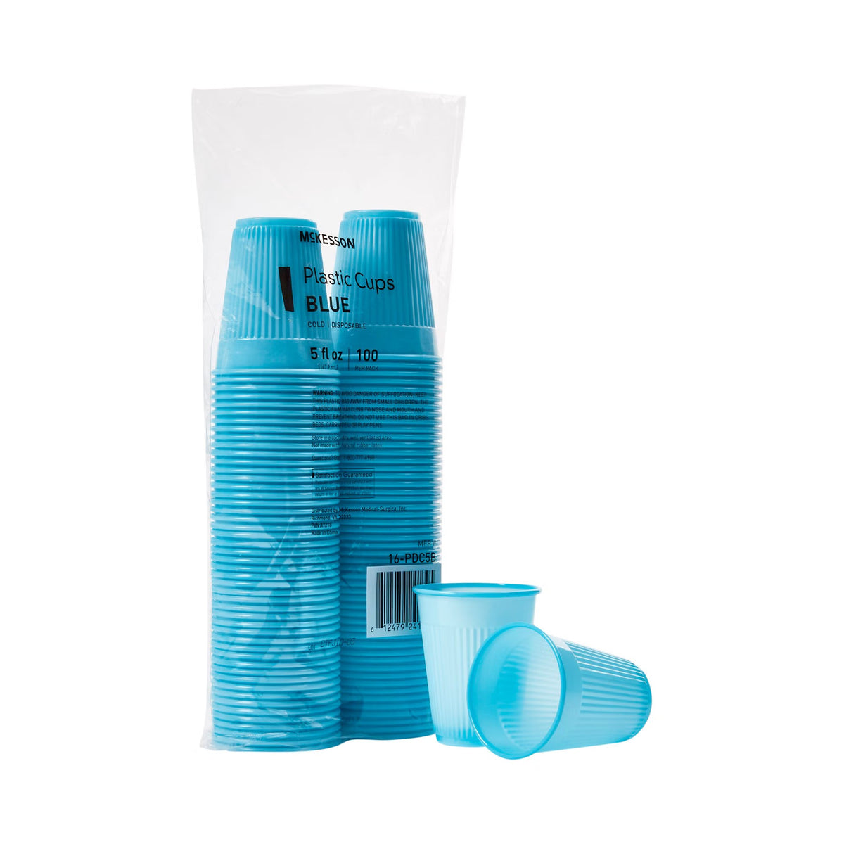 McKesson Drinking Cup, Disposable, 5 oz, Polypropylene, Blue - 16-PDC5B - LL Medico