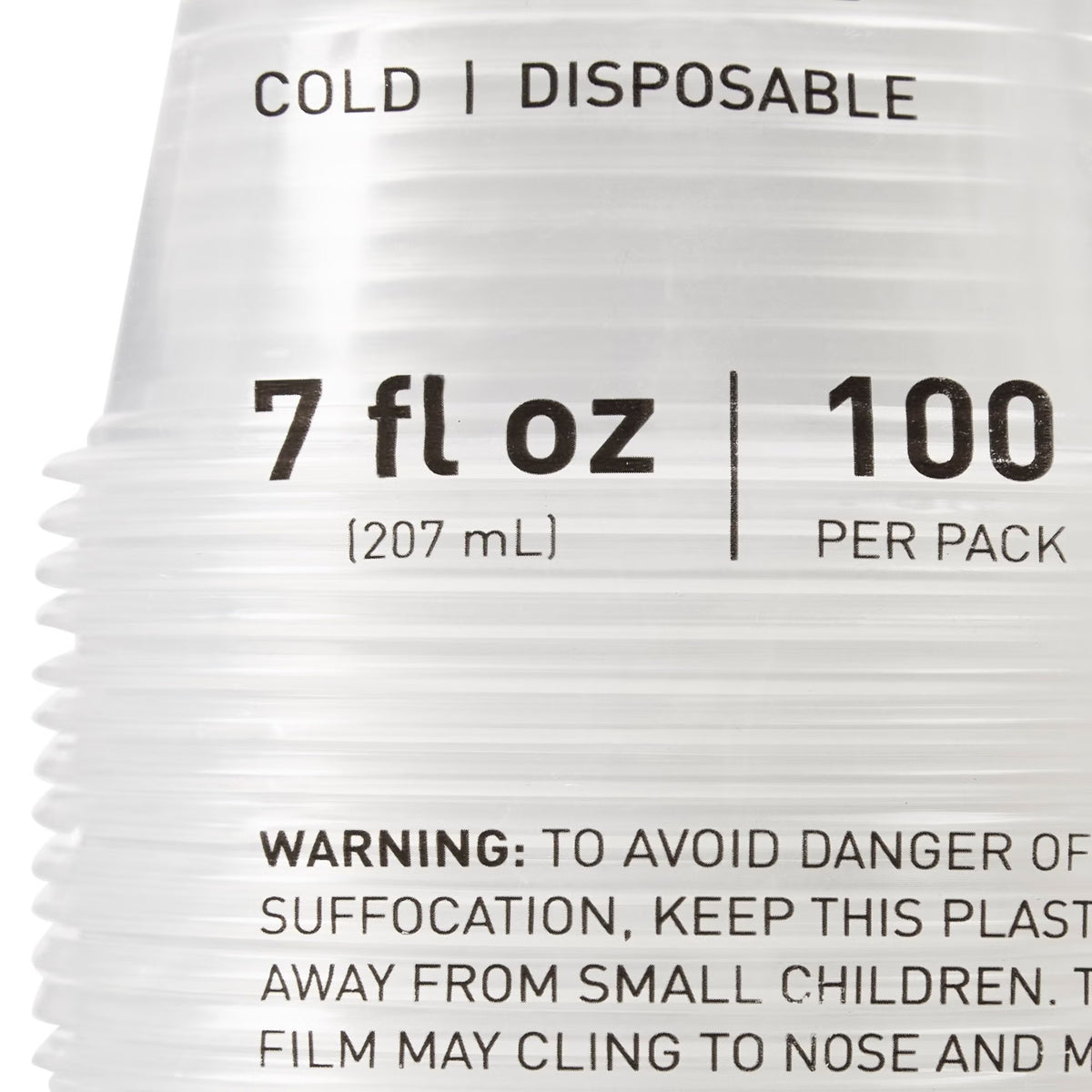 McKesson Drinking Cup, Disposable, 7 oz, Polypropylene, Clear - 16-PDC7 - LL Medico