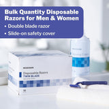 McKesson Twin Blade Disposable Razor, Blue