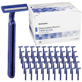 McKesson Twin Blade Disposable Razor, Blue