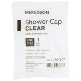 McKesson Shower Cap Clear, One Size Fits Most, Single Patient Use