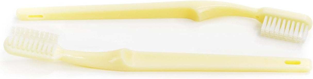 McKesson Toothbrush, Ivory, Adult Medium, Curved Handle