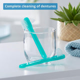 McKesson Denture Brush Two-Sided, Green, 4.25"