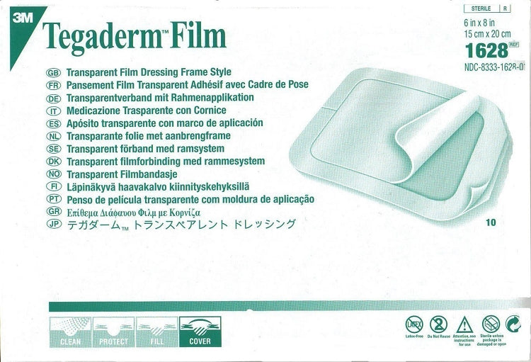 3M Tegaderm Transparent Film Dressing, 6 x 8 Inch