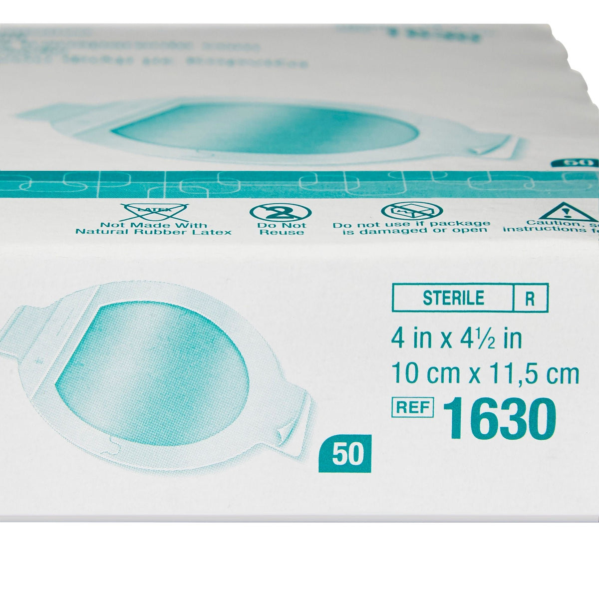 3M Tegaderm, Transparent Film Dressing, Frame Style Oval, Adhesive / Film, Sterile, 4 x 4.5" - 1630 - LL Medico
