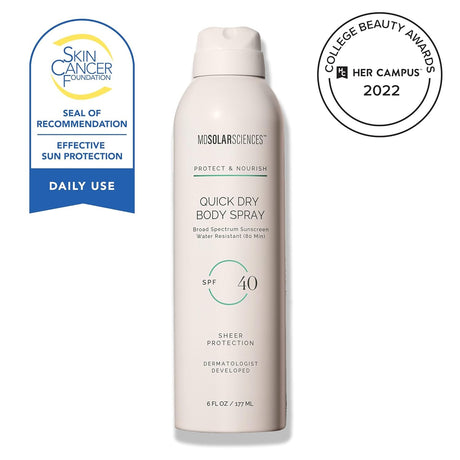 MDSolarSciences Quick Dry Body Spray SPF 40, 6 fl oz
