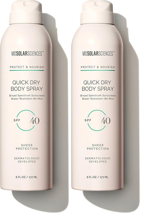 MDSolarSciences Quick Dry Body Spray SPF 40, 6 fl oz