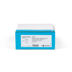 Coloplast SenSura Mio Convex Deep One-Piece Pouch, Deep Convex, Cut-to-Fit, Transparent, 11-Inch, with Filter