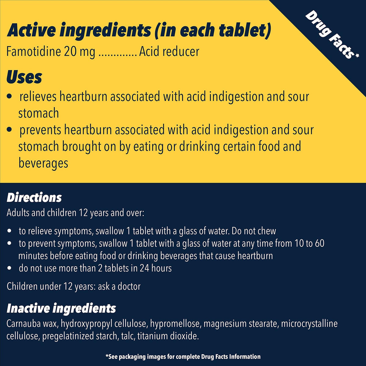 Pepcid AC Maximum Strength Acid Reducer Tablets, Famotidine 20 mg - 16837085550 - LL Medico